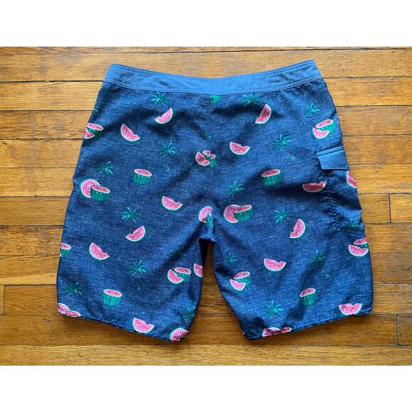 RIPCURL Blue/Gray Tropical Watermelon Boardshorts sz 33 - Picture 6 of 11